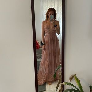 NEVER WORN Sexy deep v formal dress